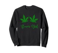 Minimal Leaf Simple Green Nature Aesthetic Funny Sweatshirt
