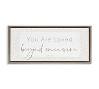 Minimal Loved Beyond Measure, 10 x 24 Inch Canvas in Floater Frame