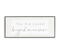Minimal Loved Beyond Measure, 10 x 24 Inch Framed Gi Print