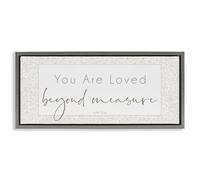 Minimal Loved Beyond Measure, 13 x 30 Inch Canvas in Floater Frame