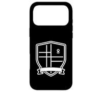 Minimal Map Grid Shield Symbol Graphic Case for iPhone 17 Pro Max