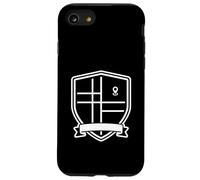 Minimal Map Grid Shield Symbol Graphic Case for iPhone SE (2020) / 7/8