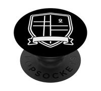Minimal Map Grid Shield Symbol Graphic PopSockets Adhesive PopGrip