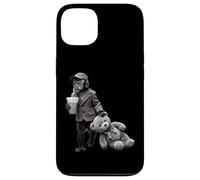 Minimal Monkey Portrait with Vintage Style Case for iPhone 13