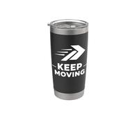 Minimal Motivation Active Lifestyle Simple Designs Stainless Steel Insulated Tumbler
