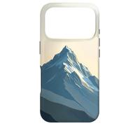 Minimal Mountain Peak Hiking Wanderer Design Case for iPhone 17 Pro