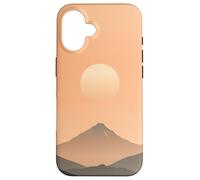Minimal Mountain Sunrise Zen Landscape Calm Scene Case for iPhone 16