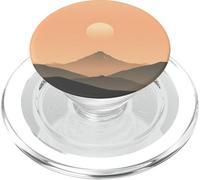 Minimal Mountain Sunrise Zen Landscape Calm Scene PopSockets PopGrip for MagSafe