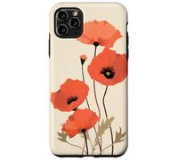 Minimal Poppy Flower Boho Floral Cute Aesthetic Case for iPhone 11 Pro Max