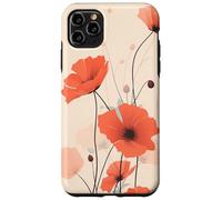 Minimal Poppy Flower Boho Floral Cute Aesthetic Case for iPhone 11 Pro Max