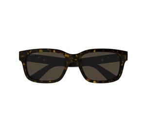 Minimal Rectangle Sunglasses Brown Havana - unisex - Gucci - Sunglasses - Brown - 56 MM - Accessories 56 MM