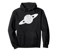 Minimal Saturn - Astrology and Astronomy - vintage Pullover Hoodie