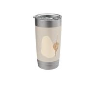 Minimal Shapes Calm Abstract Nature Line Design Stainless Steel Insulated Tumbler