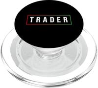 Minimal Simple Day Trader Trading Stock Market Gift PopSockets PopGrip for MagSafe
