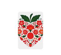 Minimal Strawberry With Flower Car Air Fresheners 4 Pcs Hanging Scented Cards Fragrance Scented Cards For Car Aromatherapy Tablets
