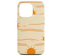 Minimal Sun Horizon Abstract Calm Landscape Design Case for iPhone 13 Pro