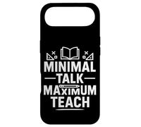 Minimal Talk Maximum Teach Funny Saying Introvert Teachers Case for iPhone Air