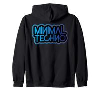Minimal Techno Vibes | Deep Rhythm & Hypnotic Sound Flow Zip Hoodie