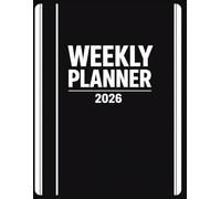 Minimal Weekly Planner 2026: 1 week per 2 pages, 12 months from January to December, Large A4 format 21 x 29.7 cm, Lined weekly