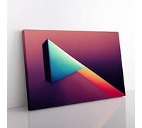 Minimalism Abstract Art Canvas Wall Art Print Ready to Hang, Framed Picture for Living Room Bedroom Home Office Décor, 60x40 cm (24x16 Inch)