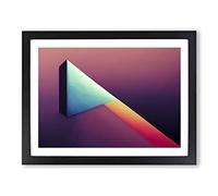 Minimalism Abstract Art Framed Print | A4 Black Framed Wall Art | Ready to Hang | Minimalist Fantasy Picture | Living Room Bedroom Lounge Office