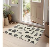 Minimalism Area Rug 140 x 200 cm Abstract Line Texture Floor Mat Washable Non-slip Carpet, Dirt Trapper Soft Printed Carpet Mat for Living Room Bedroom Entry Way Decor Rug