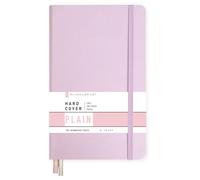 Minimalism Art Premium Edition Notebook Journal, Medium A5 5.8 x 8.3 inches, Plain Blank Page, Hard Cover, 234 Numbered Pages, Ink-Proof Paper 120gsm (Pink)