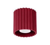 Minimalism Ceiling Light AURA 1 Aluminium Burgundy GU10 LED SOLLUX LIGHTING