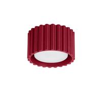 Minimalism Ceiling Light AURA 1 Aluminium Burgundy Gx53 LED SOLLUX LIGHTING