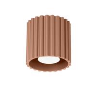 Minimalism Ceiling Light AURA 1 Aluminium Mocha GU10 LED SOLLUX LIGHTING