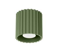 Minimalism Ceiling Light AURA 1 Aluminium Olive green GU10 LED SOLLUX LIGHTING