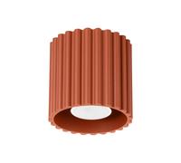 Minimalism Ceiling Light AURA 1 Aluminium Red ochre GU10 LED SOLLUX LIGHTING