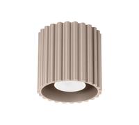 Minimalism Ceiling Light AURA 1 Aluminium Taupe GU10 LED SOLLUX LIGHTING