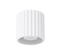 Minimalism Ceiling Light AURA 1 Aluminium White GU10 LED SOLLUX LIGHTING