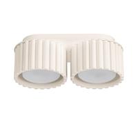 Minimalism Ceiling Light AURA 2 2-Light Aluminium Beige Gx53 LED SOLLUX LIGHTING