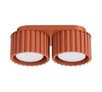 Minimalism Ceiling Light AURA 2 2-Light Aluminium Red ochre Gx53 LED