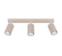 Minimalism Ceiling Light KARBON 3L 3-Light Aluminium Taupe GU10 LED