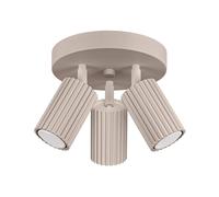 Minimalism Ceiling Light KARBON 3P 3-Light Aluminium Taupe GU10 LED