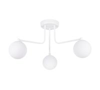 Minimalism Chandelier ASTRAL 3 3-Light Steel White G9 LED SOLLUX LIGHTING