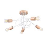 Minimalism Chandelier EMBER 5 5-Light Steel White E27 LED SOLLUX LIGHTING