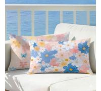 Minimalism Cushion Covers 30x50 Flowers Pillow Cases 2 Pack, Outdoor Cushion Covers Waterproof Pillow Protectors Double Sided Printing with Invisible Zipper Decorative Pillows for Sofa Garden, Cod99