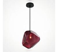 Minimalism Light Fitting Colourful Glass Creative Lava Chandelier Hanging Lamp Living Room Bedroom Restaurant Home Modern Colorful Decoration 3D Fireworks E27 Pendant Light （Color: 6 Color）