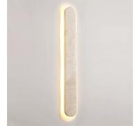 Minimalism Linear Marble LED Bathroom Wall Sconce Long Strip Wall Lamp Nordic Natural Stone Indoor Wall Light for Living Room Bedroom Hallway Porch Entrance Bedside Living Room(40CM)