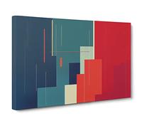 Minimalism Modern Art Vol.1 Abstract Canvas Wall Art Print Ready to Hang, Framed Picture for Living Room Bedroom Home Office Décor, 30x20 Inch (76x50 cm)