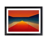 Minimalism Modern Art Vol.2 Abstract Framed Print | A2 Black Framed Wall Art | Ready to Hang | Minimalist Fantasy Picture | Living Room Bedroom Lounge Office