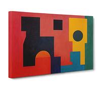 Minimalism Modern Art Vol.3 Abstract Canvas Wall Art Print Ready to Hang, Framed Picture for Living Room Bedroom Home Office Décor, 30x20 Inch (76x50 cm)