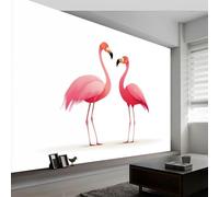 Minimalism Mural Wallpaper 250 x 175 cm, Animals Red Bird Wall Murals Bedrooms Large Photo Wallpaper Art Decor Paper Poster for Living Room Kitchen Office Kids