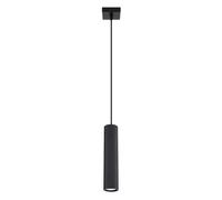 Minimalism Pendant Light KARBON 1 Aluminium Black GU10 LED SOLLUX LIGHTING