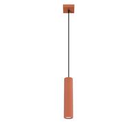 Minimalism Pendant Light KARBON 1 Aluminium Red ochre GU10 LED SOLLUX LIGHTING