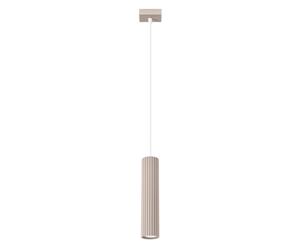 Minimalism Pendant Light KARBON 1 Aluminium Taupe GU10 LED SOLLUX LIGHTING